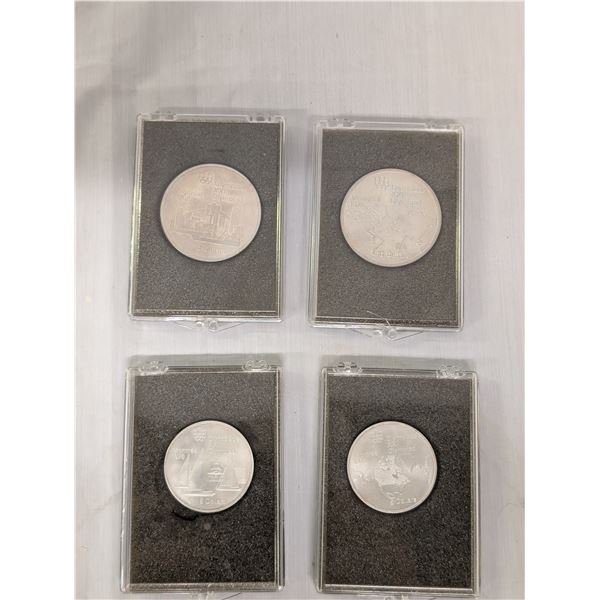 Lot of 4 1973 Canada Montreal 1976 Coins 2-$10 2-$5