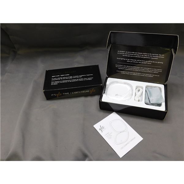 Lot of 2 Glo Tech LED Compact Mirror  NEW/RETURN