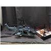 Image 1 : Sentinel Military Toy Helicoptor and WWE WWF Wrestling Ring and 4 Jakks / Mattel Figurines
