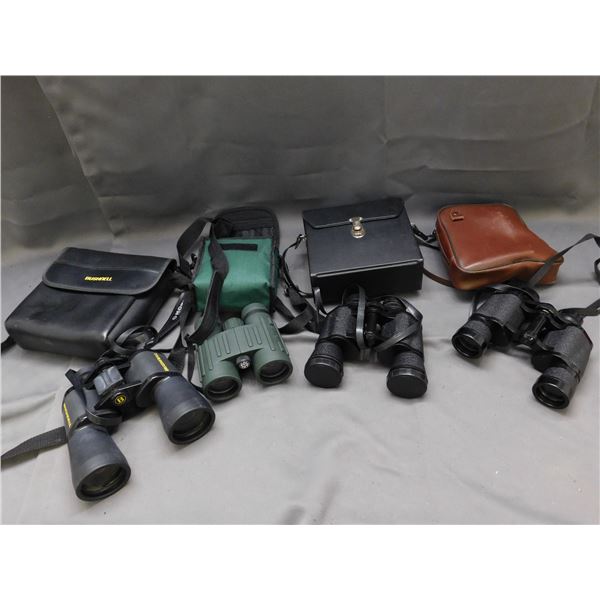 Lot of 4 Binoculars with Cases