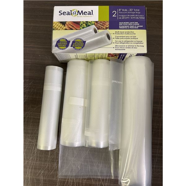 Lot of Vacuum Storage Bags, Rolls Various Sizes