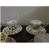 Image 4 : Lot of 9 Cups and Saucers Spode Copeland Royal Stafford Tuscan Queen Anne Hammersley Phoenix