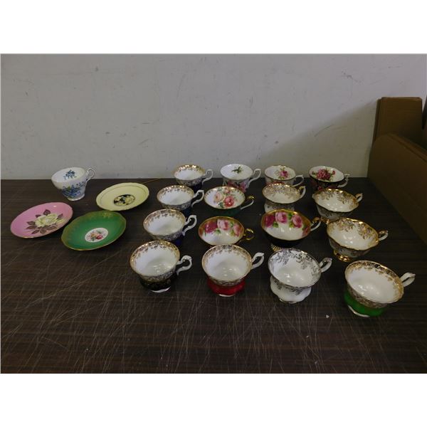 Lot of 16 Royal Albert Teacups plus some extra pieces