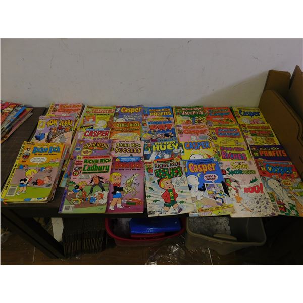 Lot of Approx 60 Harvey Comics Casper Ritchie Rich Etc