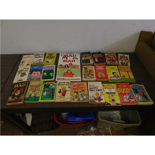 Lot of Vintage Mad Magazine Pocketbooks Peanuts Etc