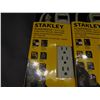 Image 2 : Lot of 2 Stanley Powermax 5+1 LG 6 Outlet Power Strip NEW
