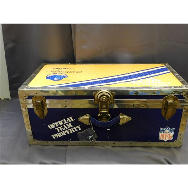 San Diego Chargers NFL Metal Equipment Case w Keys