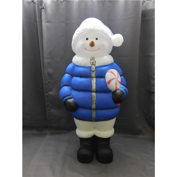 Weighted Snowman Blow Mold Christmas Outdoor Lawn Garden Decoration 38"