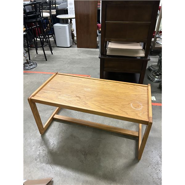 Blond Oak Coffee Table