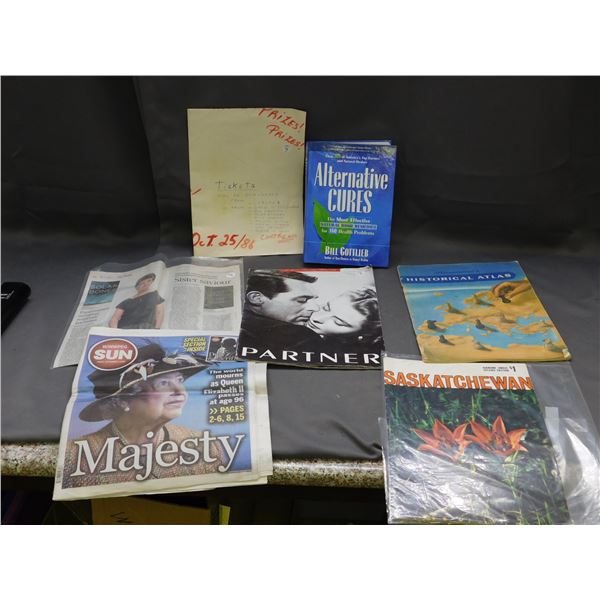 Lot of 7 Hammonds Historical Atlas, Alternative Cures, Queen Elizabeth Death, PARTNER Empire Book, e