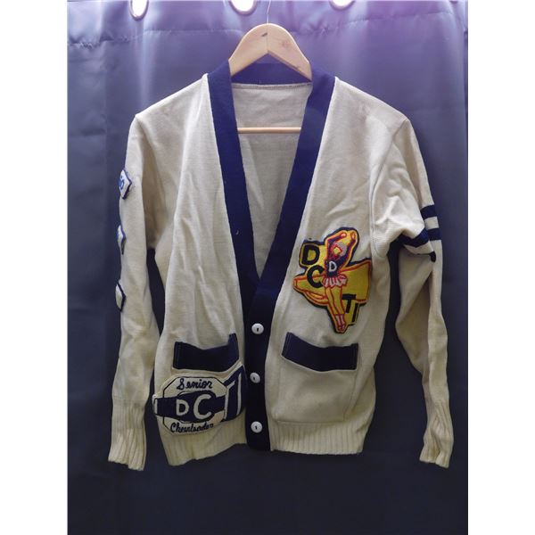 Vintage Dauphin Cheerleading Varsity Sweater 1960s