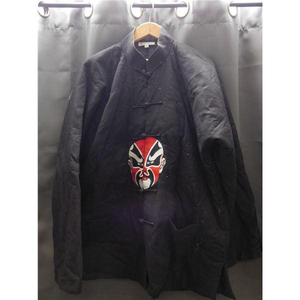 Tian Tian Kabuki Mask Button-Up XXL Jacket Asian Style
