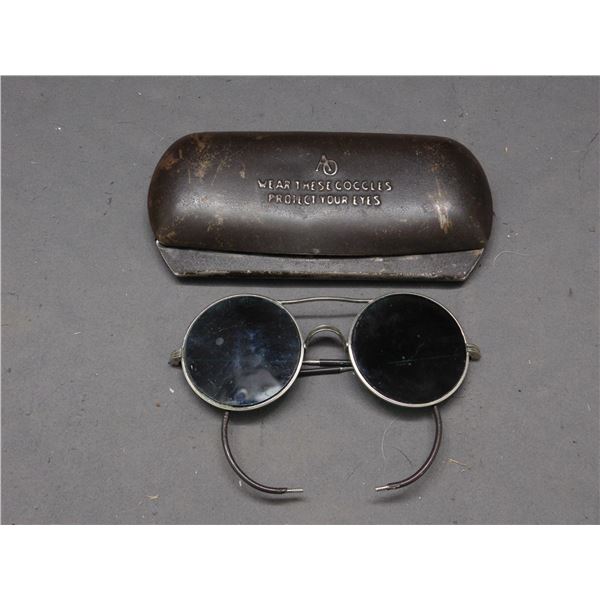 Antique Wire Rim Welding / Working Safety Glasses Protective Eye Wear Tradesman