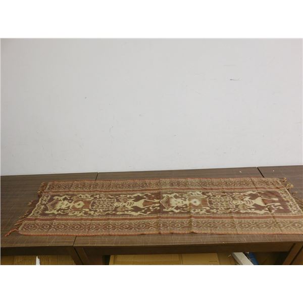 Vintage Indonesian Tribal Throw 66" x 17"