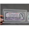 Image 2 : Lot of 2 Canadian Money Paper Dollar $1 and Ten Dollar $10 Bills Uncirculated