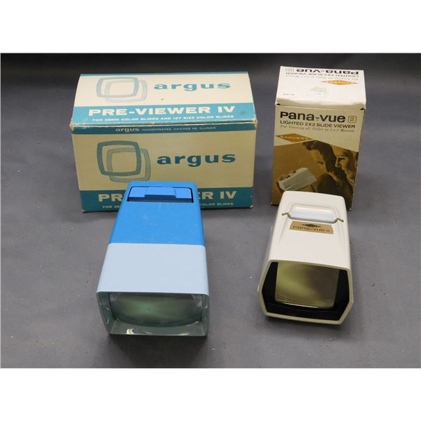 Pana-Vue and Argus Pre-Viewer Slide Viewers