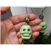Image 3 : Carved Skull Stone Earrings