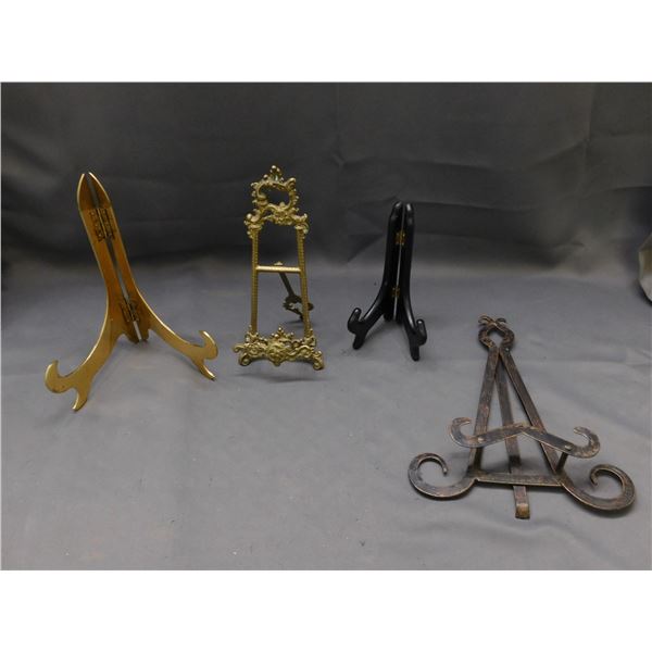 Lot of Display Stands Plate Stands, Picture Stands