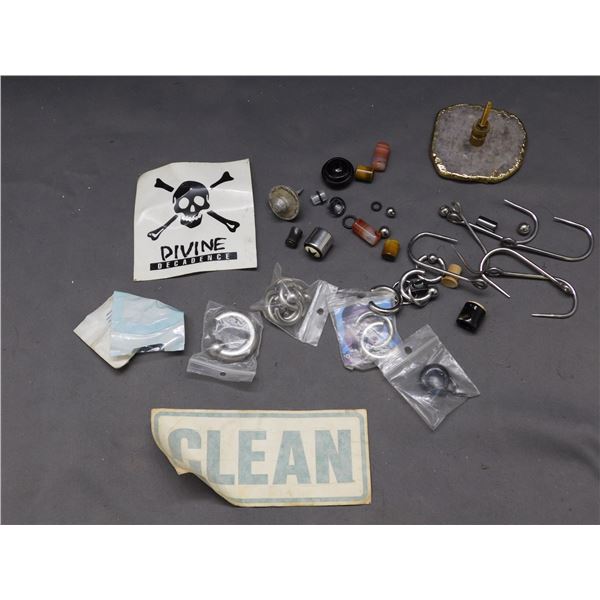 Lot of Assorted Body Mod Jewelry Guages Plugs Stretchers Etc