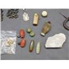 Image 2 : Lot of Assorted Carved Stone, Bone and Wood Beads, Charms, etc