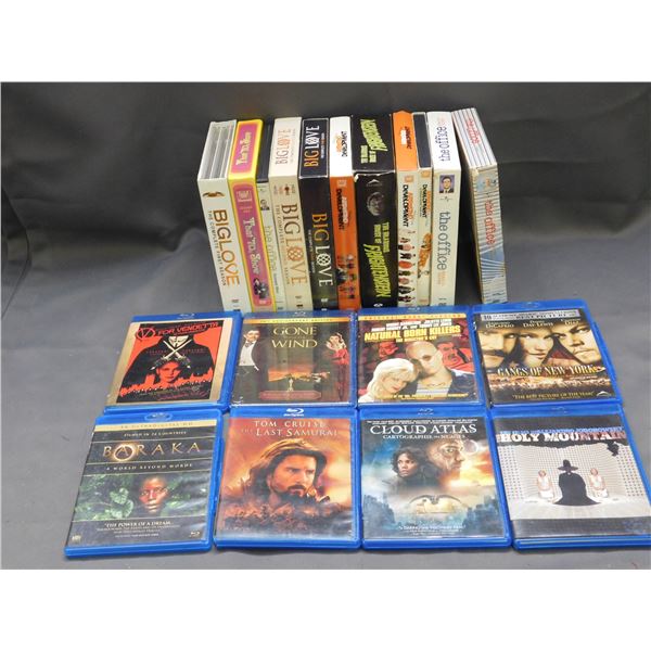 Lot of Assorted Blu-Ray Movies and Box Sets The Office, Big Love, The Last Samurai, Etc