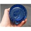 Image 5 : Art Glass Blown Glass Paperweight Blue 4"