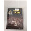 Image 2 : Coin Folder w/ 44 Canada Quarters Mostly 1962 1967