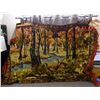 Image 1 : Hanging Wall Tapestry Pheasants by the Creek