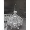 Image 2 : Lot of 3 Crystal Candy Dish, Divided Tray, Dish