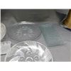 Image 4 : Lot of Assorted Glassware Serving Plates