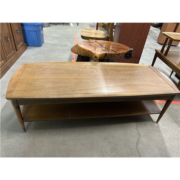 Vintage MCM Mid Century Deilcraft Walnut Coffee Table