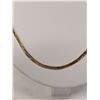 Image 2 : 10k Gold Herringbone Necklace Chain 18" 7 grams