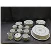 Image 1 : Lot of 38pcs  7 Person Place Setting Dinner Service by Premier Fine China Celeste 2002