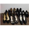 Image 1 : Lot of 7 Black Women's High Heels Assorted Sizes and Styles