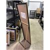 Image 2 : Gold Tone Floor Standing Easel Mirror  5ft
