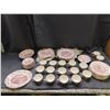 Image 1 : LARGE LOT 50+ Meakin "English" England Ironstone Fine Bone China Dinner Place Setting Red White