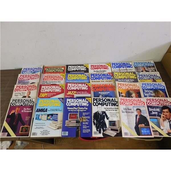 Lot of 24 Vintage 'Personal Computing' Magazines circa 1980s
