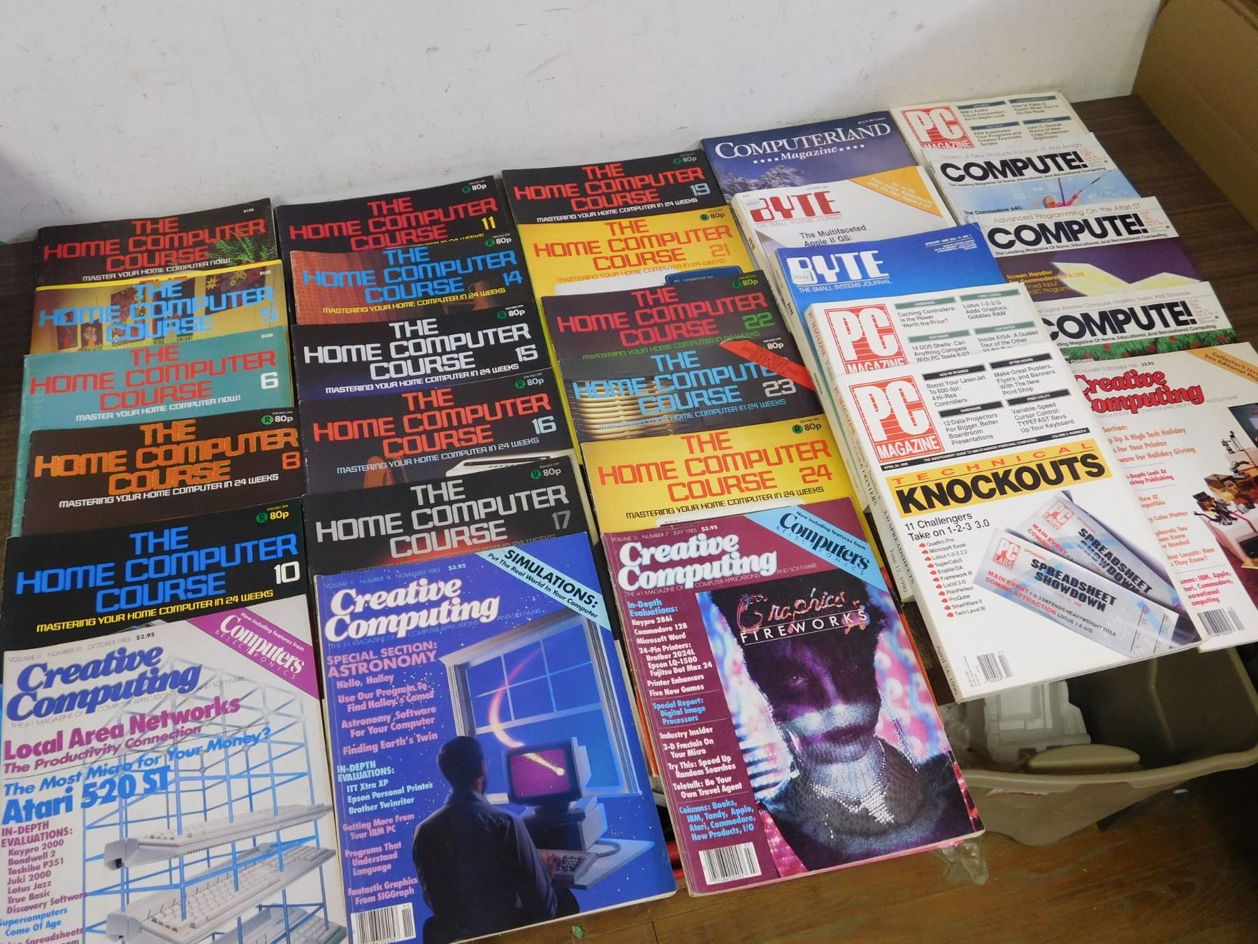 Lot of 28 Vintage 1980s Computer Magazines