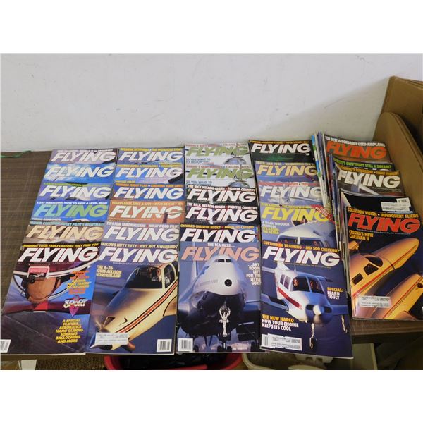 Lot of 30+ FLYING Aviation Magazines circa 1980s