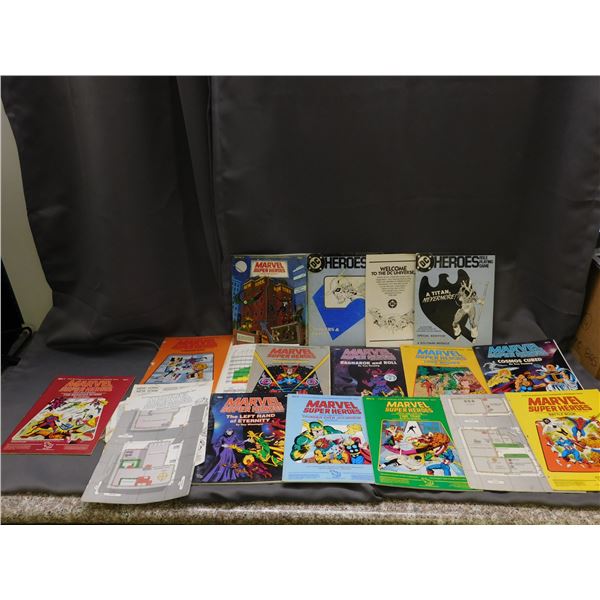 Dungeons and Dragons RPG Marvel Super-heroes Booklets Campaign Books, DC Books RPG