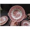 Image 6 : Lot of 21pcs "Country Style" W.H. Grindley Staffordshire England Fine Bone China Red Pattern