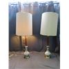 Image 1 : Pair of Drip Glaze Ceramic Table Lamps (as is)