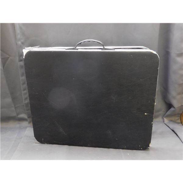 Folding Black Padded Table Tradeshow Table 4ft