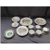 Image 1 : Lot of Winter Cottage Scene Ironstone Fine Bone China Shakespeare's Sonnets