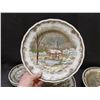 Image 6 : Lot of Winter Cottage Scene Ironstone Fine Bone China Shakespeare's Sonnets
