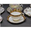 Image 3 : Lot of Assorted Royal Albert 6 Tea Cups and Saucers, Cream Sugar, Small Tray