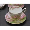 Image 5 : Lot of Assorted Royal Albert 6 Tea Cups and Saucers, Cream Sugar, Small Tray