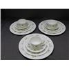 Image 1 : 3 Person Place Setting Minton "Spring Valley" Fine Bone China Cups, Saucers, Plates