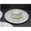 Image 3 : 3 Person Place Setting Minton "Spring Valley" Fine Bone China Cups, Saucers, Plates