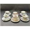 Image 1 : Lot of 6 Tea Cups and Saucers Assorted Styles Windows, Salisbury, Rosina